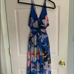Floral maxi express dress